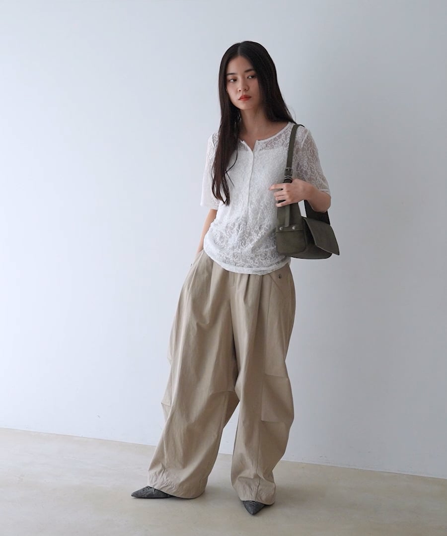 ミリタリータックボリュームパンツ【新色先行・完売カラー追加予約