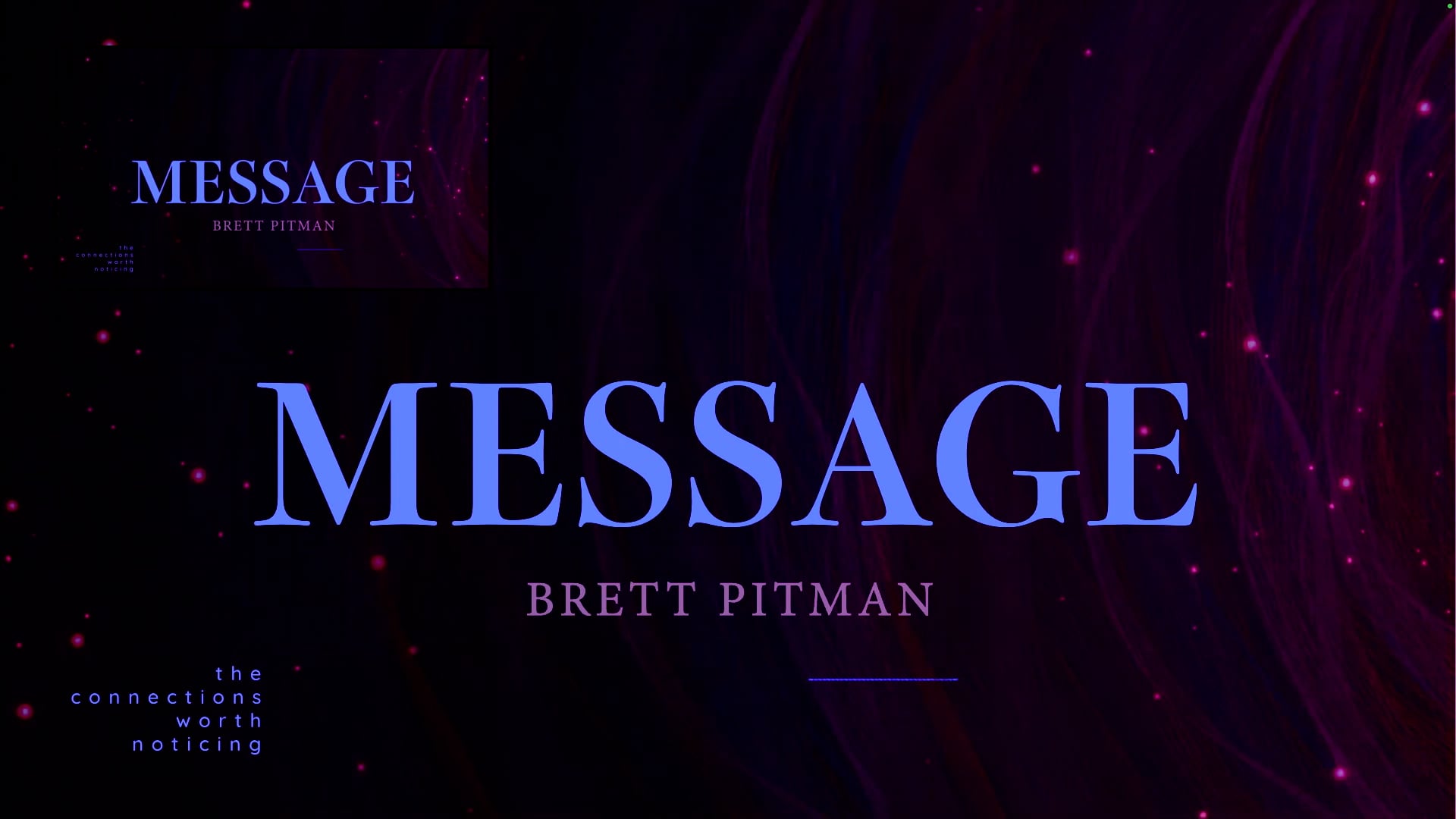 The Thread, Pt. 3 // Unbroken Thread (Brett Pitman)