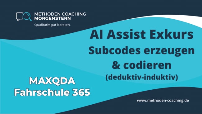 AI Assist in der Codierung | 2. Subcodes erzeugen & codieren