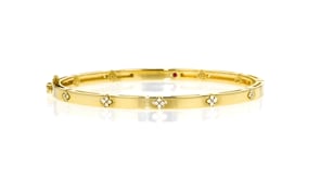 Roberto Coin Love in Verona .10 ct. t.w. Diamond Bangle Bracelet in 18kt Yellow Gold