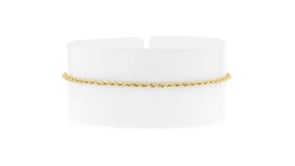 Italian 1.5mm 10kt Yellow Gold Rope-Chain Bracelet