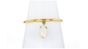 Opal Charm Ring in 10kt Yellow Gold