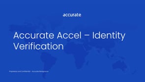Accurate Accel – Identity Verification