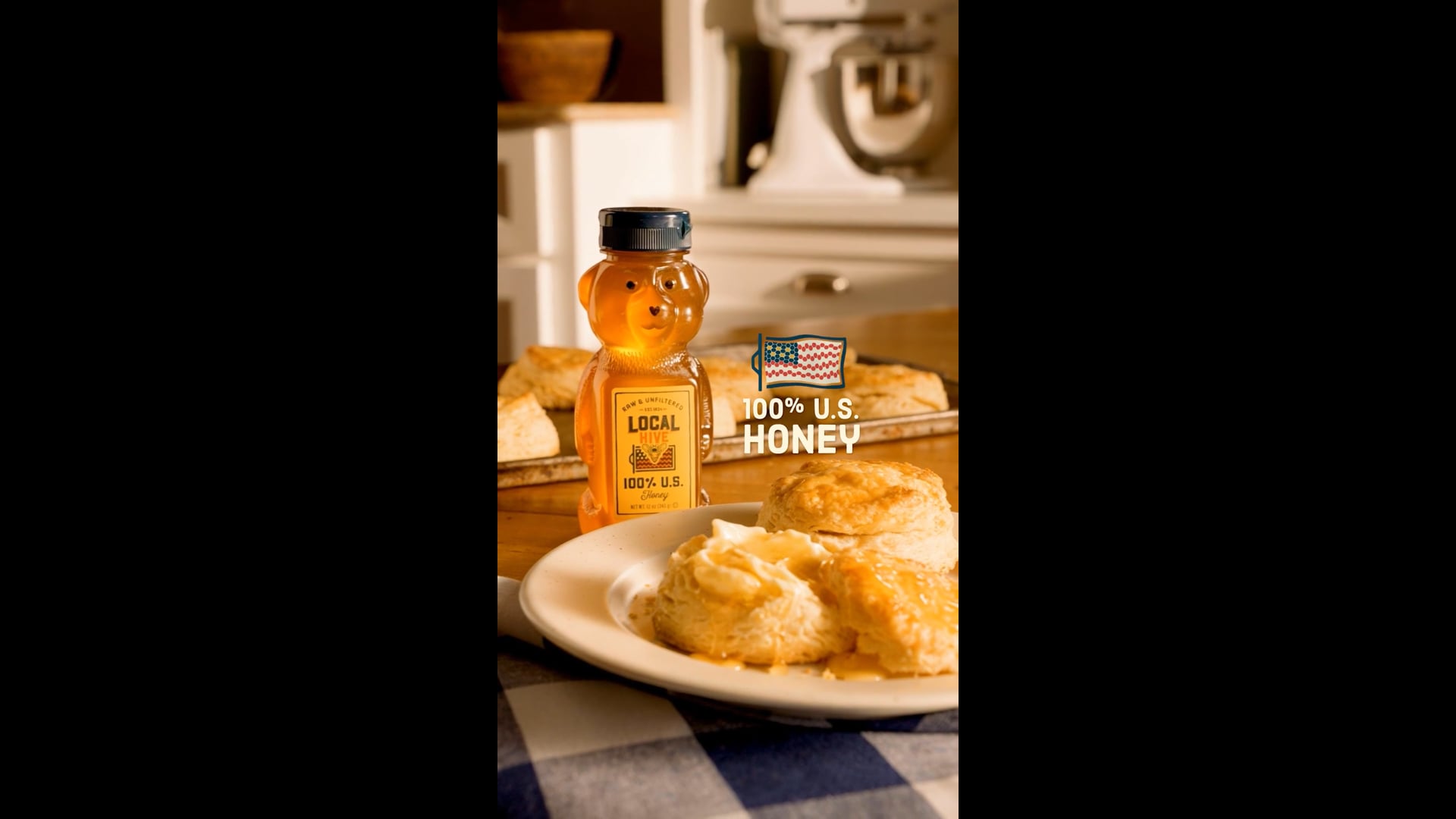Local Hive Honey - Bear Bottle Campaign - Biscuits