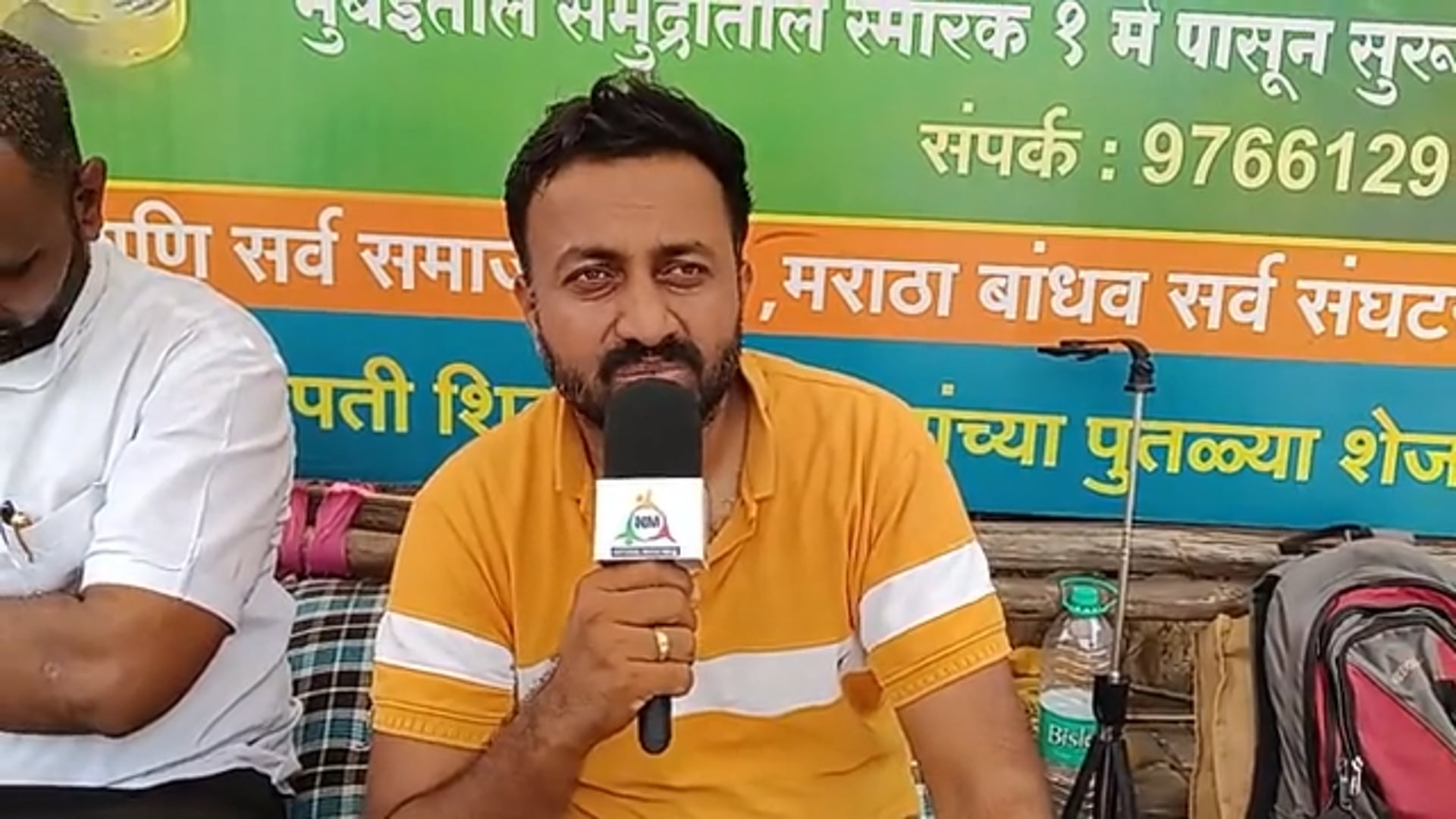 दवाखान्यातून सुट्टी मिळाल्यानंतर शिवस्मारकासाठी पुन्हा उपोषण सुरू उपोषणाचा 6 वा आंदोलनाचा 31 वा दिवस 