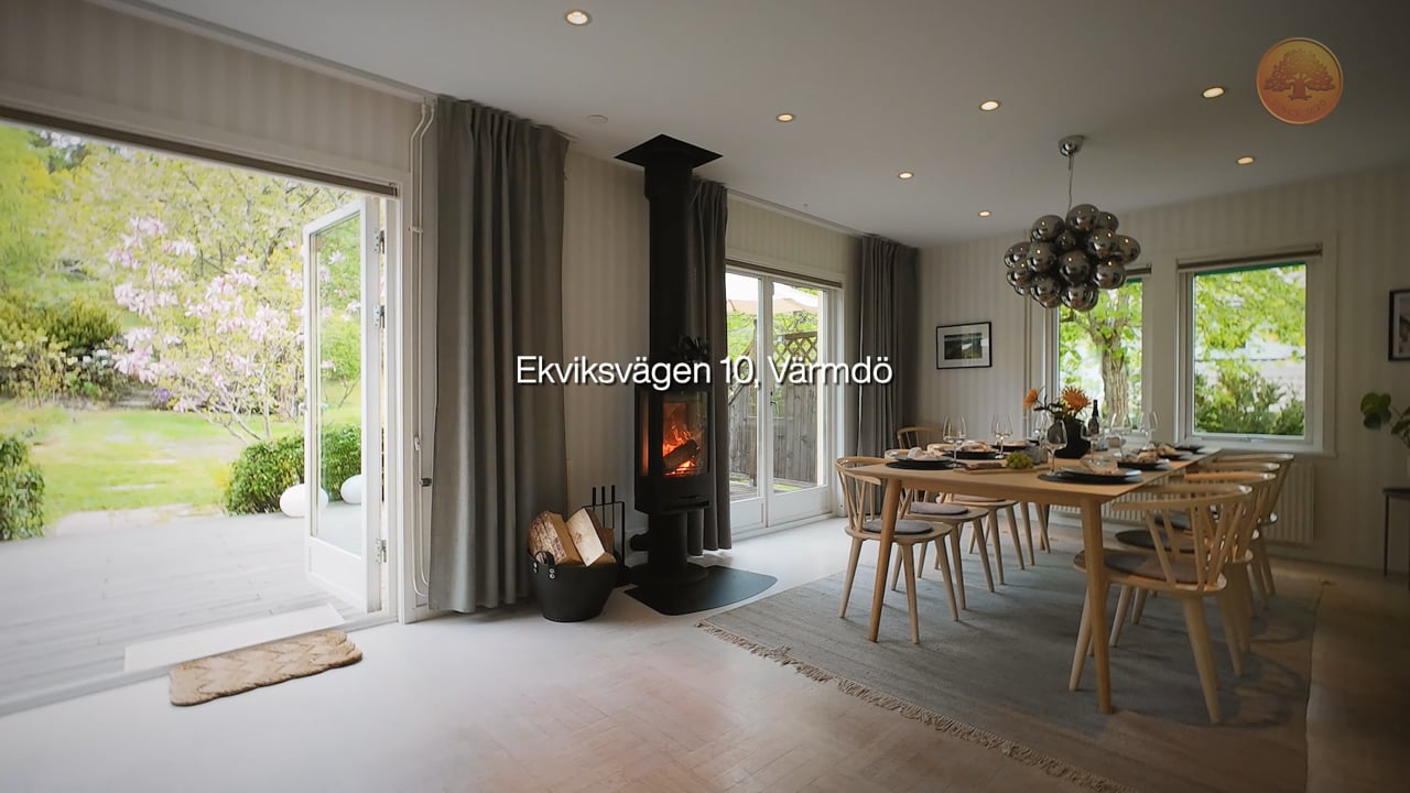 6 rum Villa på Ekviksvägen 10 Ekvik Värmdö kommun - video