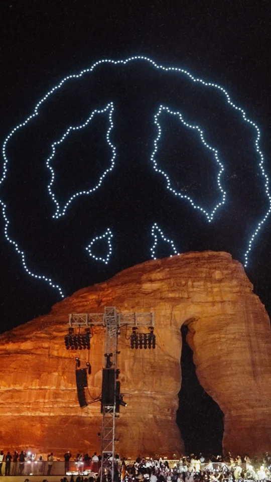 Still from the Keinemusik aftermovie in AlUla
