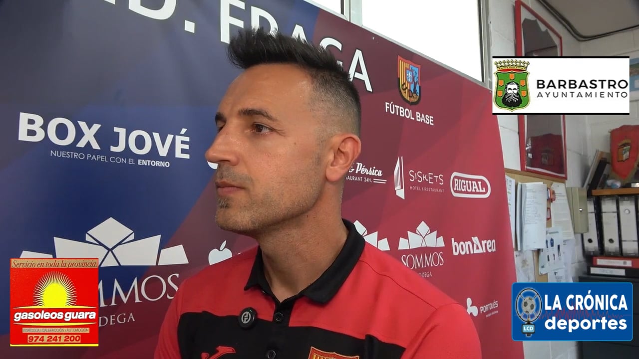 DAVID JIMÉNEZ (Entrenador Fraga) UD Fraga 4-1 Sporting pradillano / Jor. 33 / Preferente / Gr 1