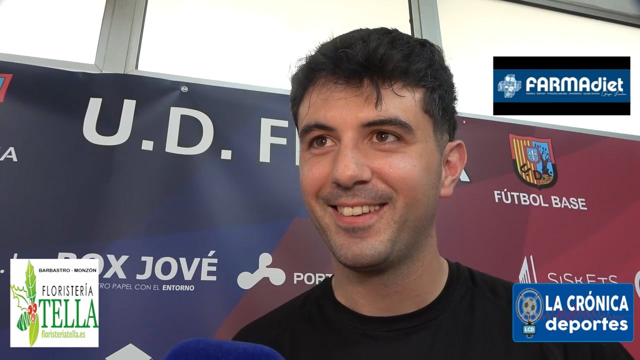 JAVI MARTÍN (Entrenador Sporting pradillano) UD Fraga 4-1 Sporting pradillano / Jor. 33 / Preferente / Gr 1