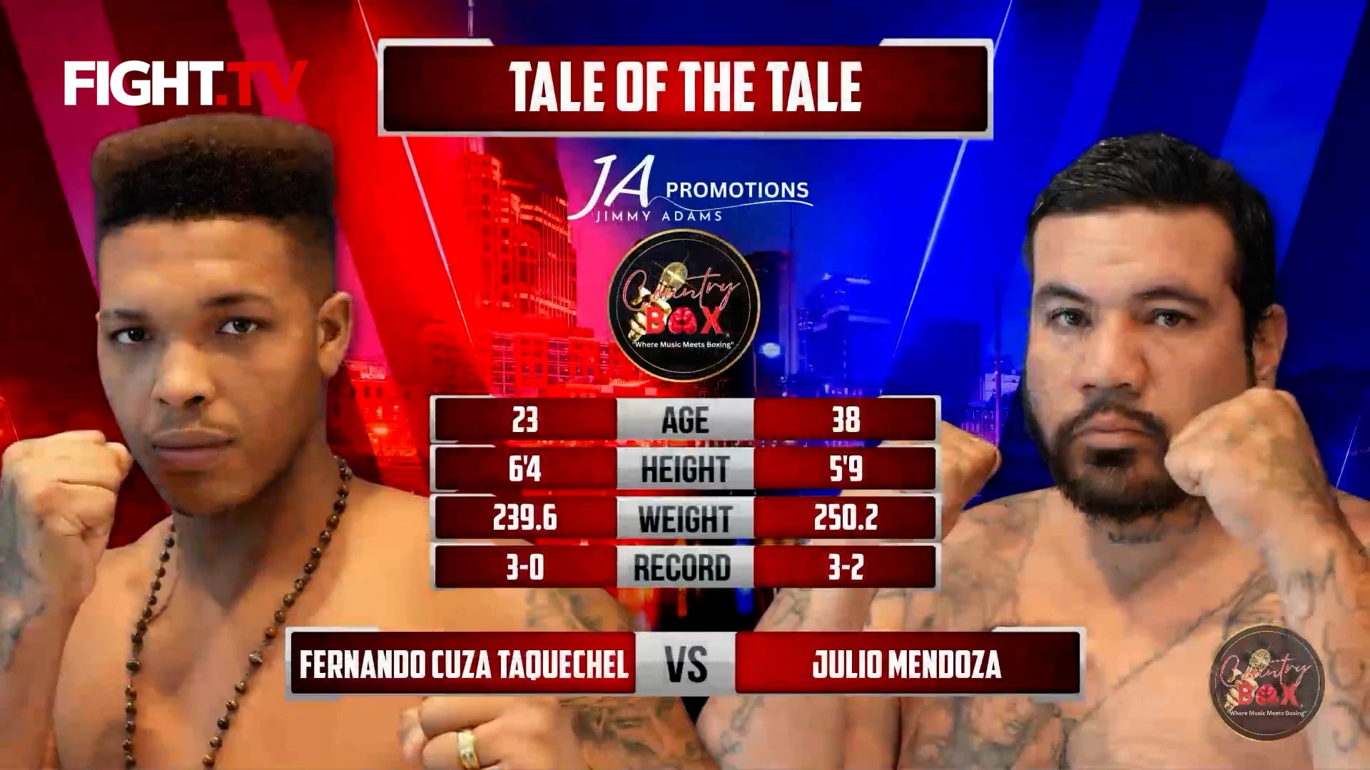 Fernando Cuza Taquechel vs. Julio Mendoza