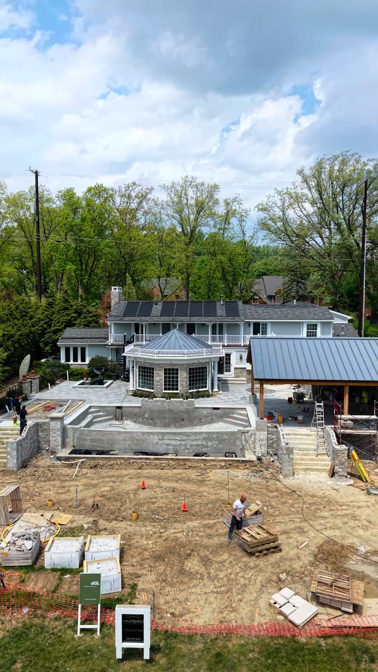 Bloomfield Hills outdoor oasis in the making