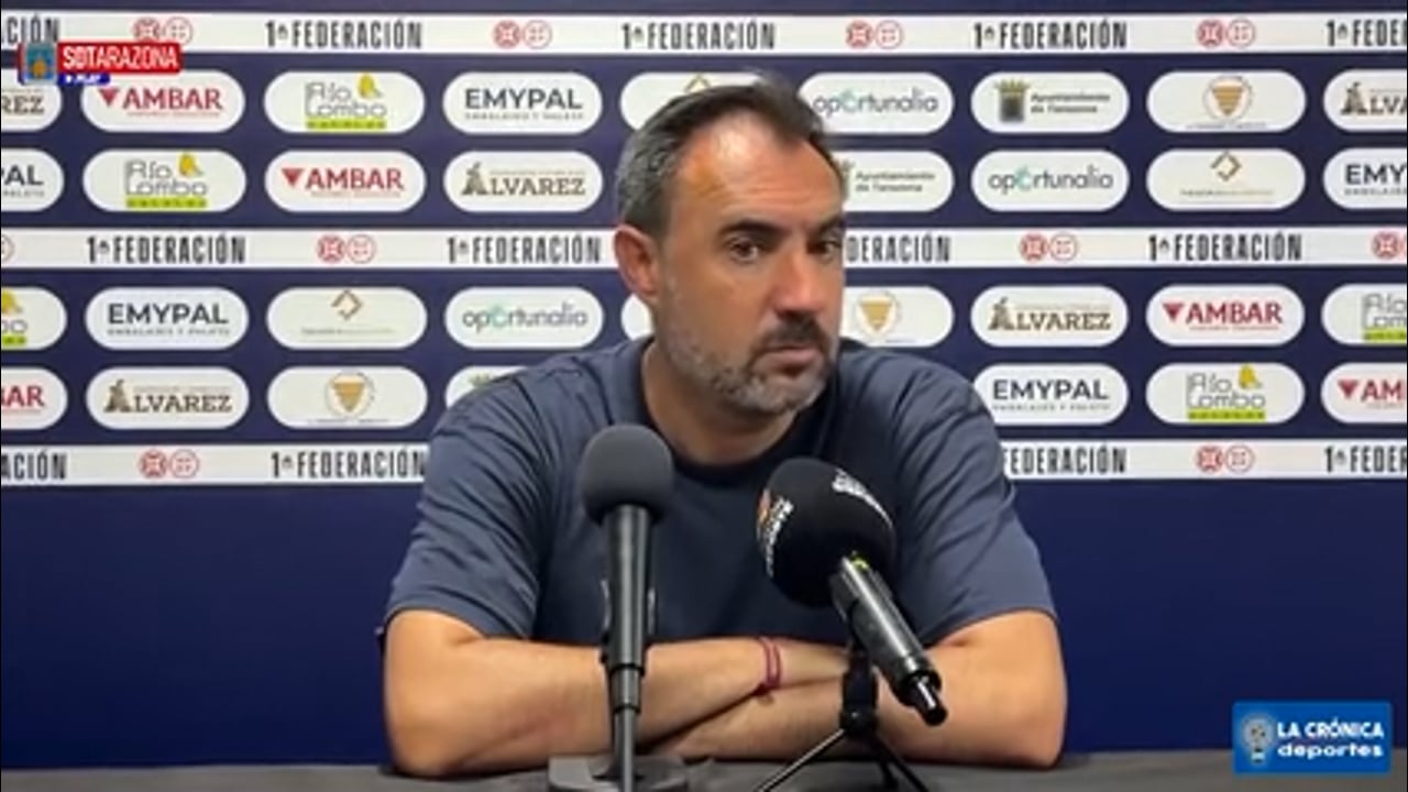 JUANMA BARRERO (Entrenador Tarazona) SD Tarazona 0-2 CE Sabadell / J38 - 1ª RFEF G2 / Fuente: SD Tarazona