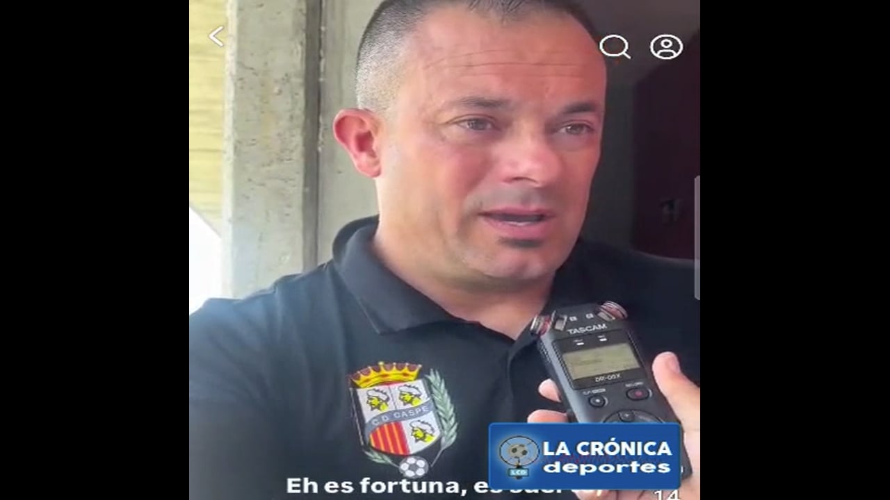 JAVI ROMERO (Entrenador Caspe) CD Cuarte 2-1 CD Caspe / Vuelta Play Off Ascenso - 1ª Eliminatoria / Fuente: CD Caspe