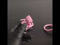High-Gloss Nano Chastity Cage – Lightweight Resin Sissy/Kink Restraint Device