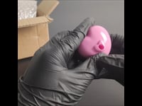 Pink Heart Resin Chastity Cage – Embedded Hidden Lock with Detachable Catheters