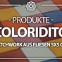 Video: Coloridito – Patchwork aus einfarbigen Fliesen, 5 x 5 cm – 60 Stück