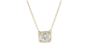 .25 ct. t.w. Lab-Grown Diamond Cluster Necklace in 18kt Gold Over Sterling