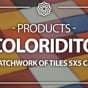 Vidéo: Coloridito - patchwork de carreaux unis 5 x 5 cm - 120 pièces