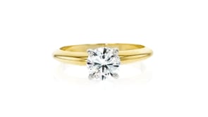 1.00 Carat Diamond Solitaire Ring in 14kt Yellow Gold
