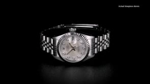 Pre-Owned Rolex Datejust Womens 26mm Automatic Stainless Steel and 18kt White Gold Watch