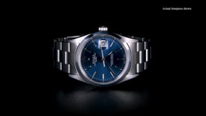 Pre-Owned Rolex Date Mens 34mm Automatic Stainless Steel Watch