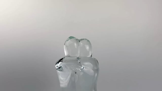 Escultura Amantes Transparentes
