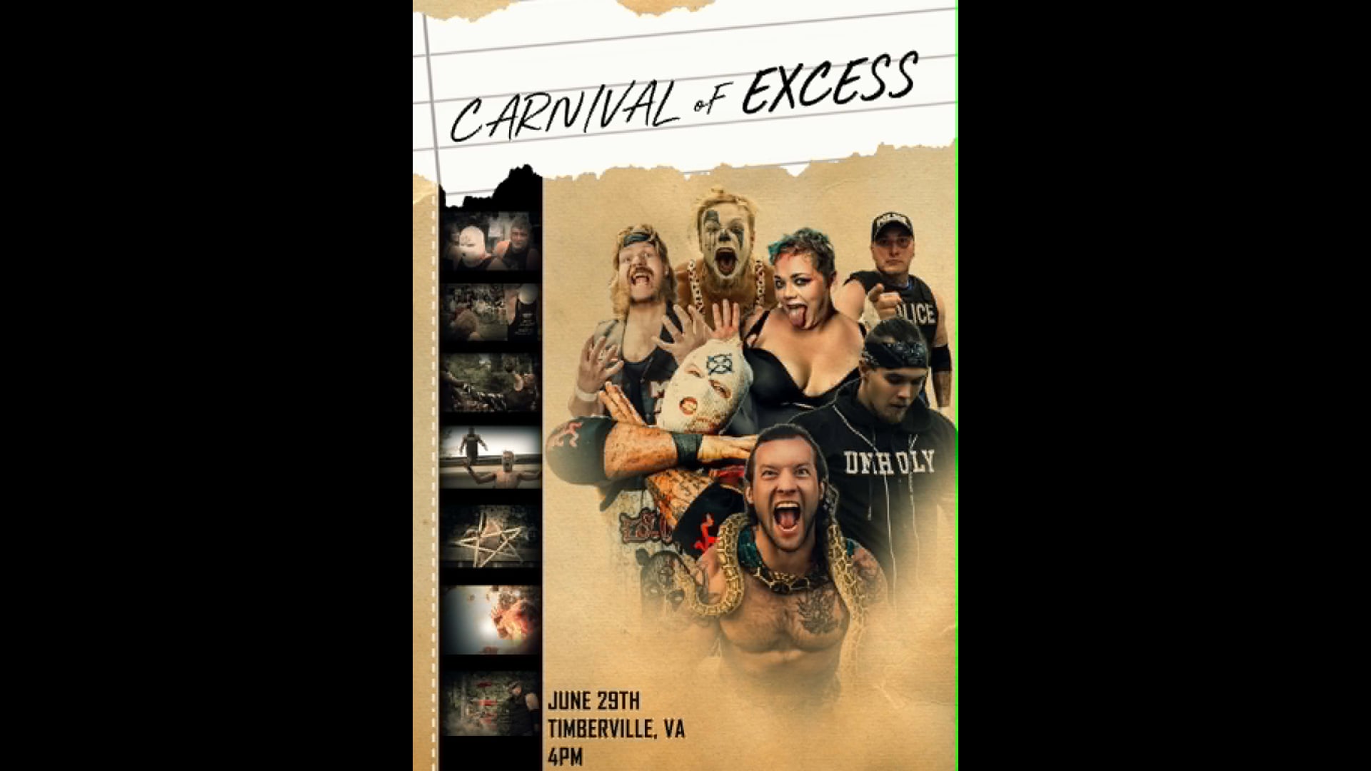 Carnival Of Excess 2025 - P.O.R Wrestling (Full Event)