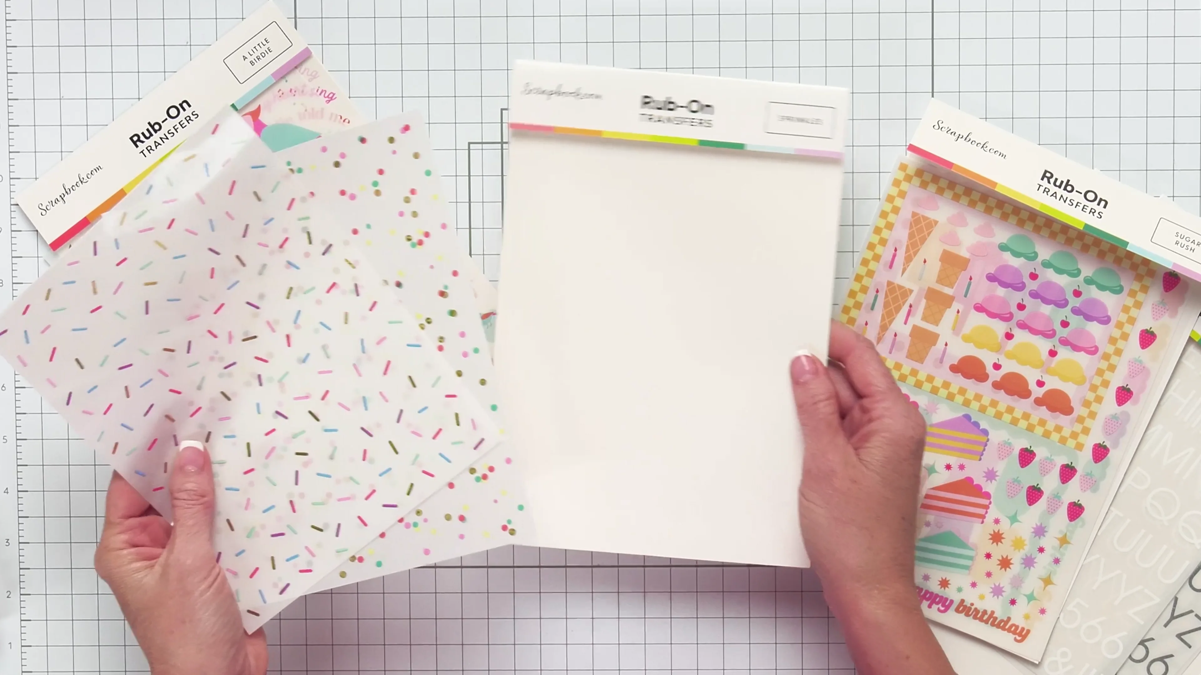 Sprinkles - Metallic Rub-On Transfers - 6x8 - 2 Sheets | Scrapbook.com