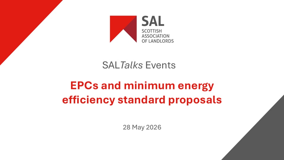 SALTalks – EPCs and minimum energy efficiency standard proposals