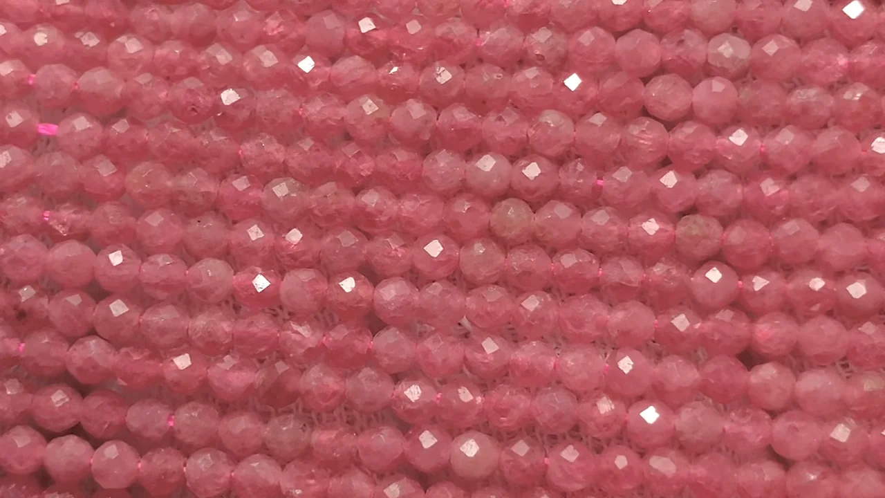 ブラジル産インペリアルロードナイト ラウンド2mm 1連｜天然石ビーズの