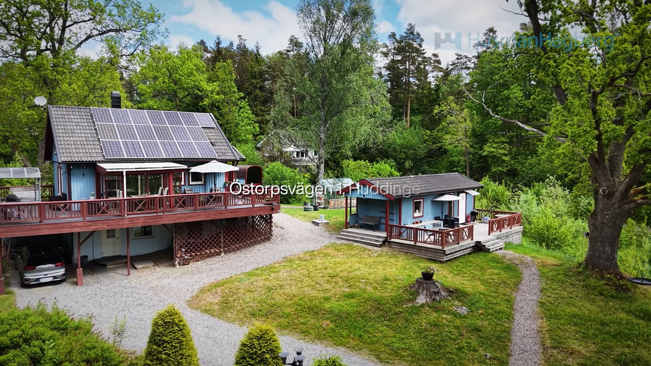 3 rum Villa på Östorpsvägen 1 Huddinge kommun - video