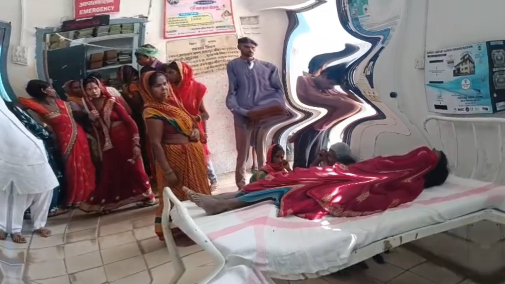 कपड़ा सुखाने के दौरान करंट लगने से महिला की मौत।