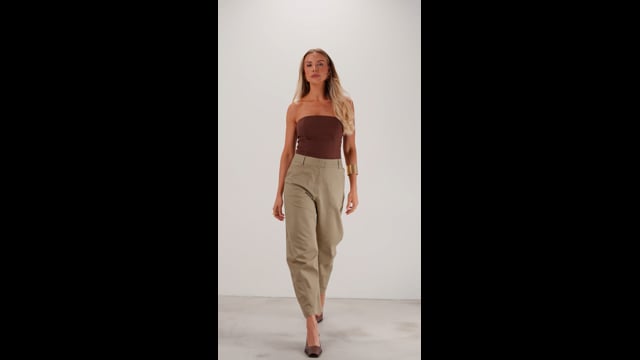 Calça Barrel | Siena - Caqui