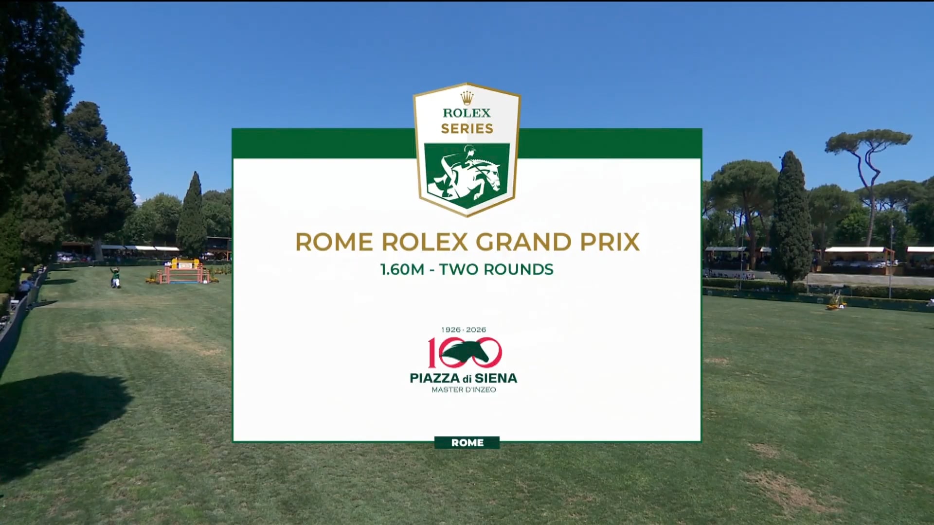 Piergiorgio Bucci triomphe dans le Rolex Gran Premio Roma