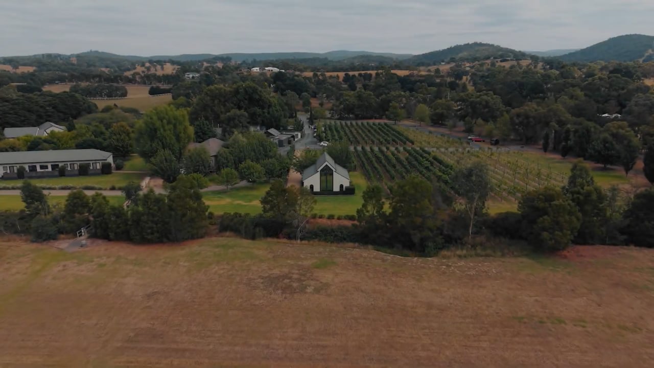 Cinematic wedding highlight film still at Immerse Yarra Valley, Melbourne