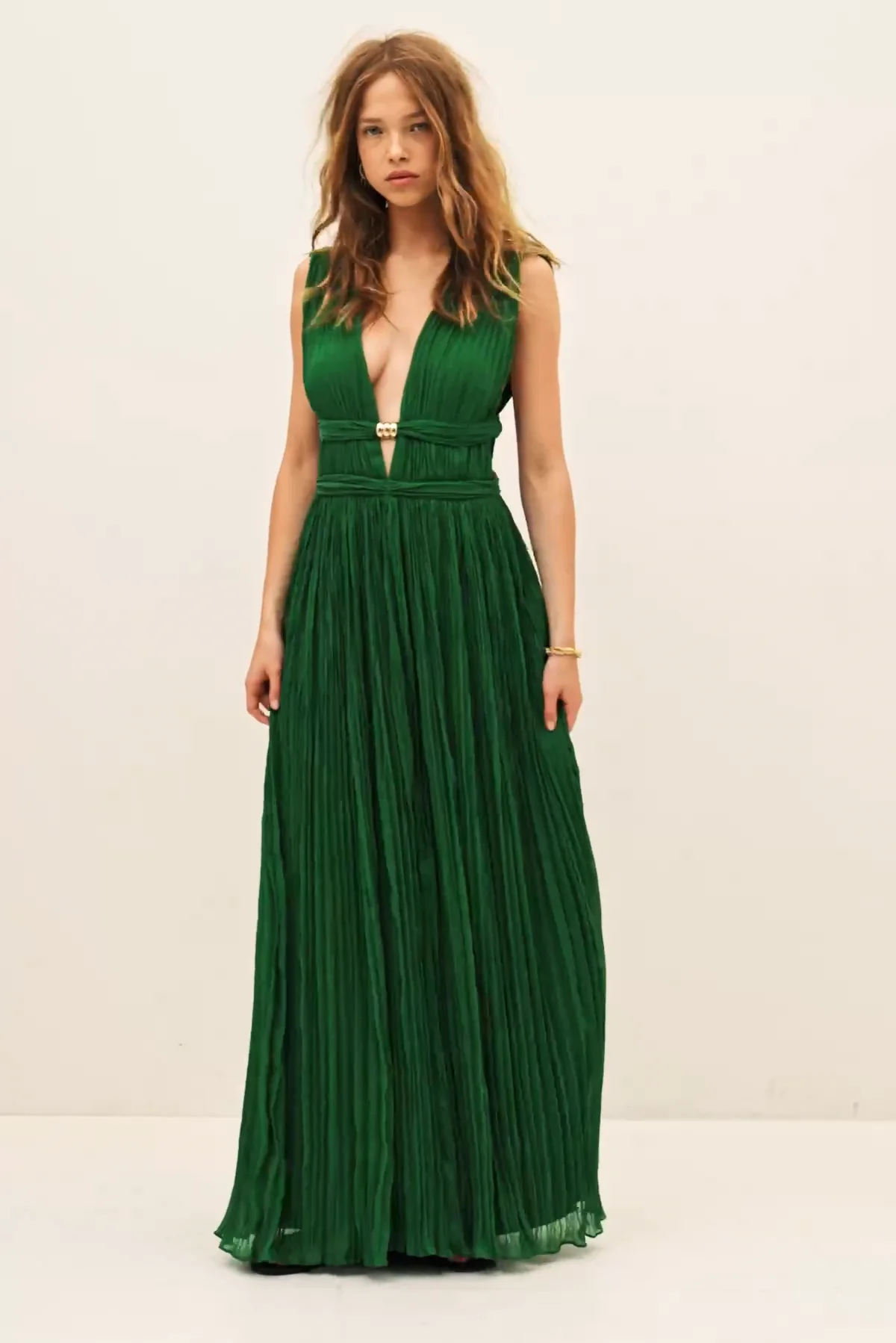 siannise green dress final Celina | Bottle Green Satin High-Neck Maxi Dress  Club L London