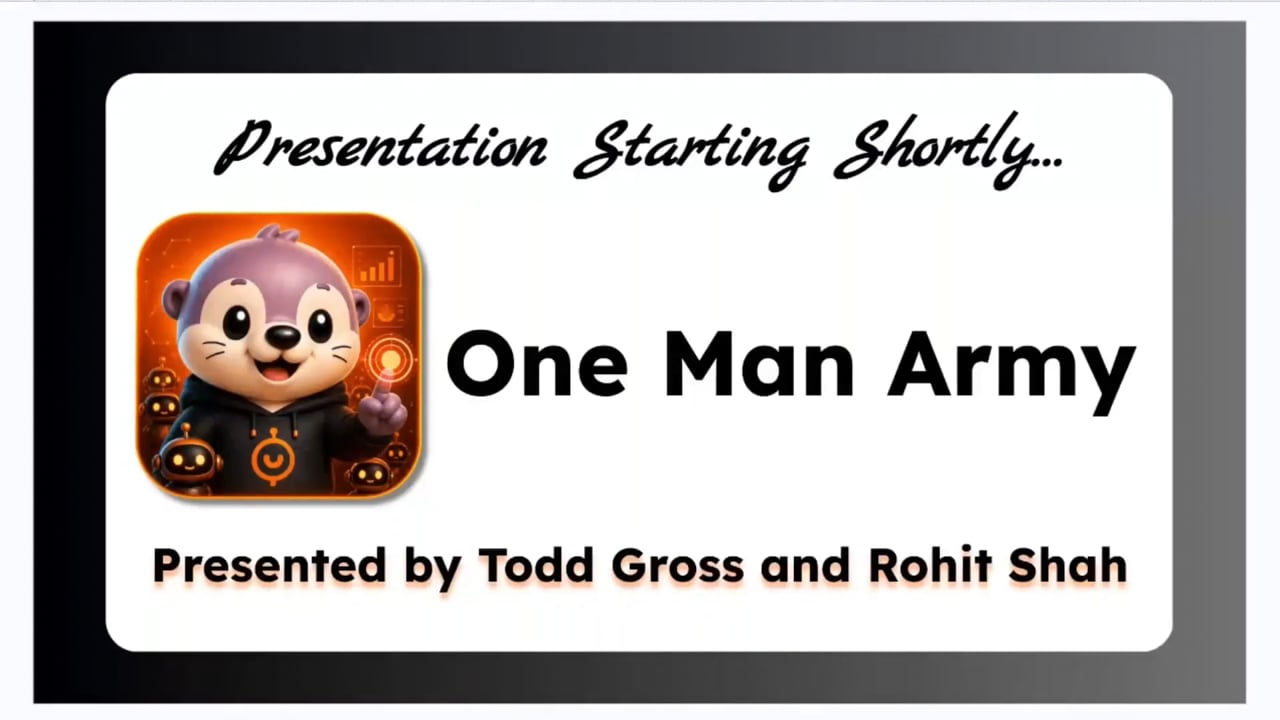 OneManArmy live training replay