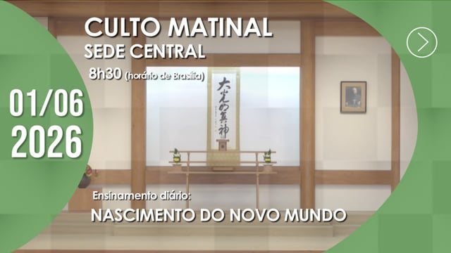 Capa do vídeo do “Culto Matinal | Sede Central - 01/06/2026”.