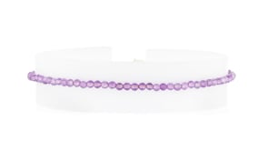 13.00 ct. t.w. Amethyst Bead Anklet with 18kt Gold Over Sterling