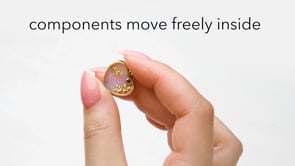 Pink Opal Heart Charm with Single Rhodolite Garnet in 18kt Gold Over Sterling