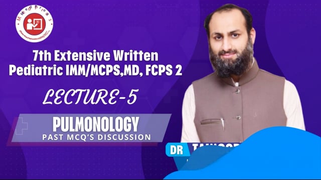 Dr Taimoor Khalil || Lecture-5 || Pulmonology || Respiratory system MCQS