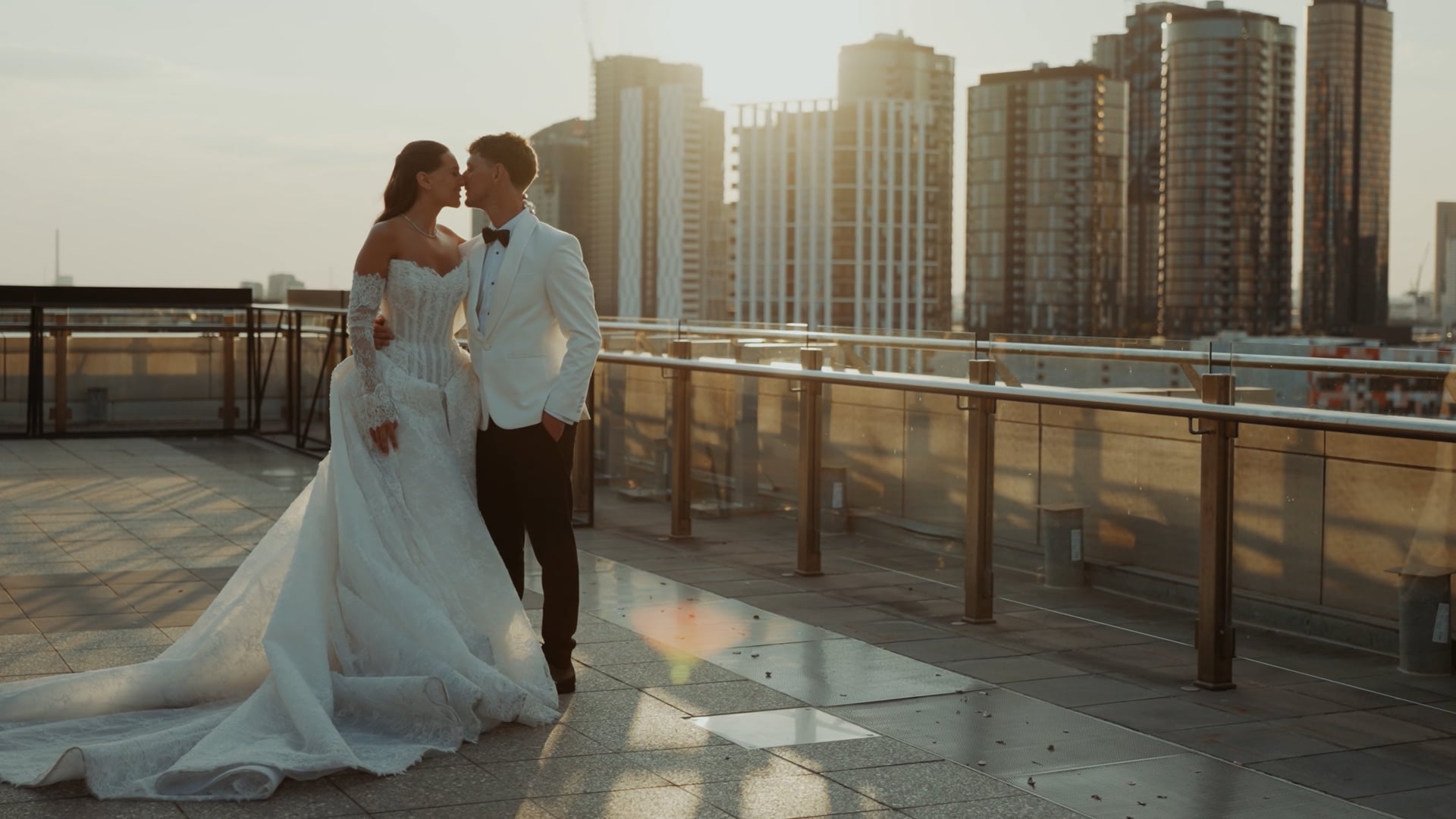 Luminare, South Melbourne wedding — reception styling and florals, photographed by C2 Films