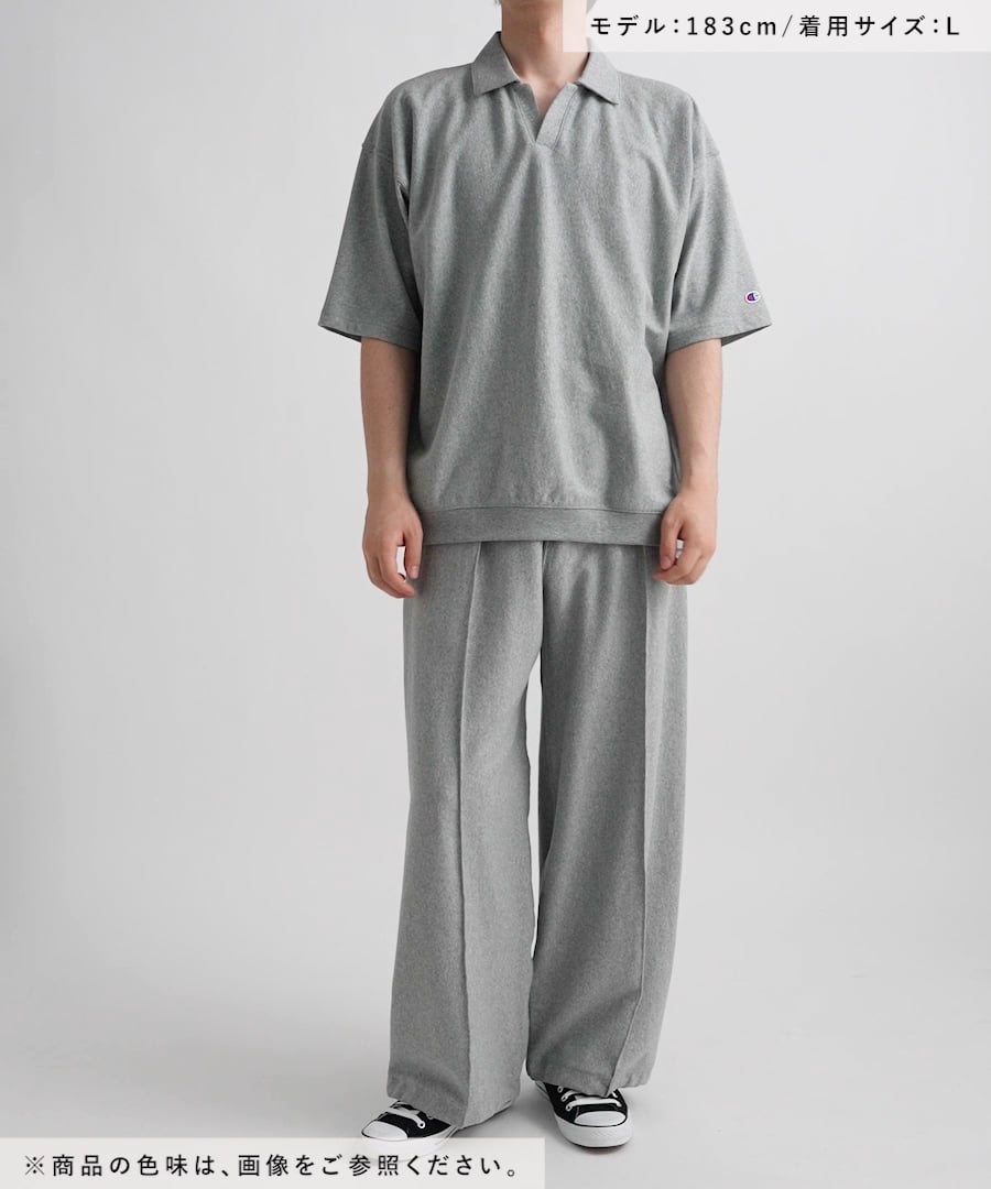 Champion/チャンピオン】別注ピンタックスウェットイージーパンツ