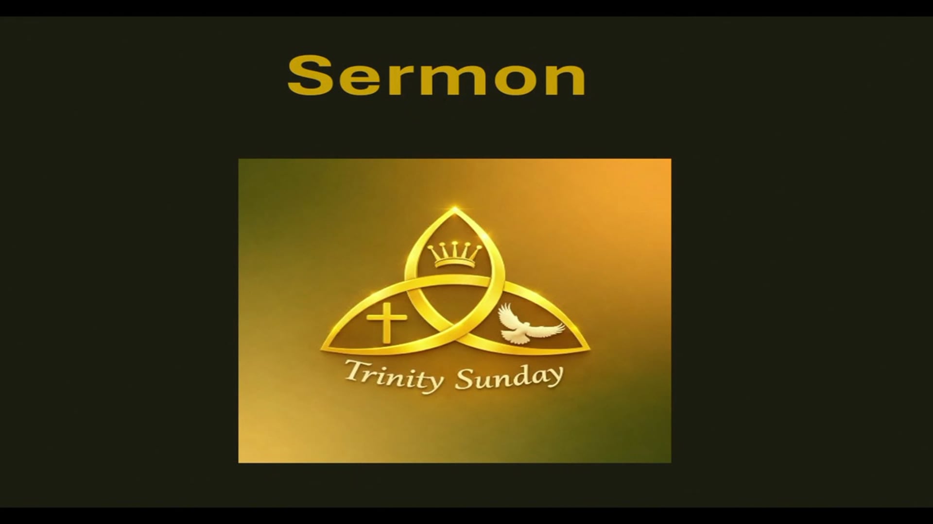 20260531 Sermon Trinity Sunday