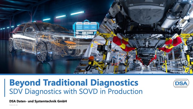 Beyond traditional diagnostics: SDV diagnostics with SOVD in production