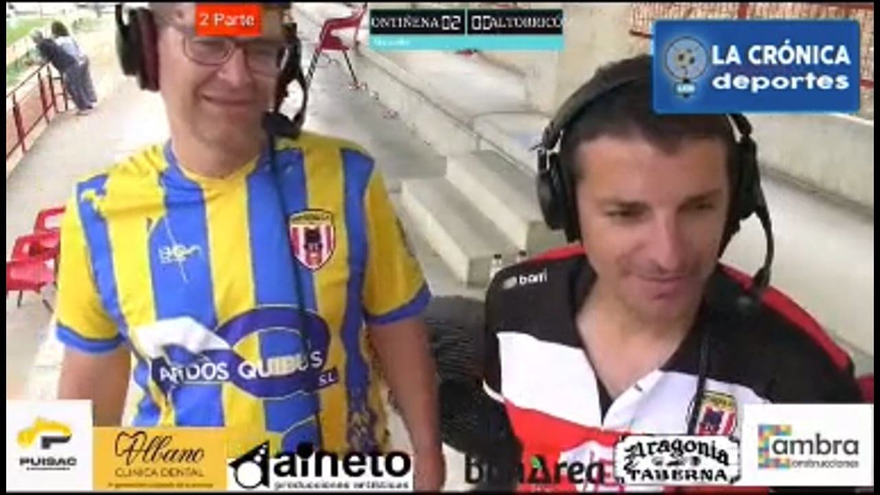 ROMÁN PANADERO (Entrenador Ontiñena) Ontiñena CF 2-0 CD Altorricón / Jor. 34 / Preferente / Gr 1