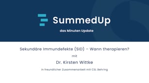 Sekundäre Immundefekte (SID) – wann therapieren?