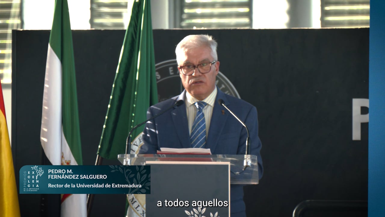 Palabras del Rector de la UEx en la Entrega de los Premios Excelencia