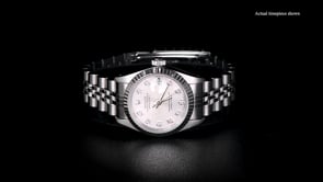 Pre-Owned Rolex Datejust Womens 26mm Automatic Stainless Steel and 18kt White Gold Watch