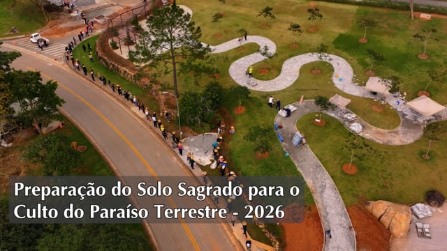 Capa do vídeo do “Cada gesto de amor prepara um dia inesquecível no Solo Sagrado de Guarapiranga”.